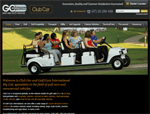 Tablet Screenshot of golfcarsinternational.com.au